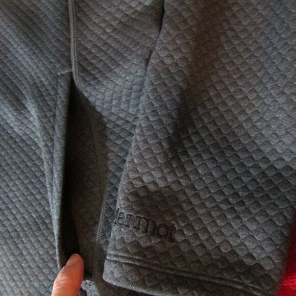 Marmot Annie Quilted Pullover - Cowl Neck - Pockets - Dark Gray - Picture 3 of 8